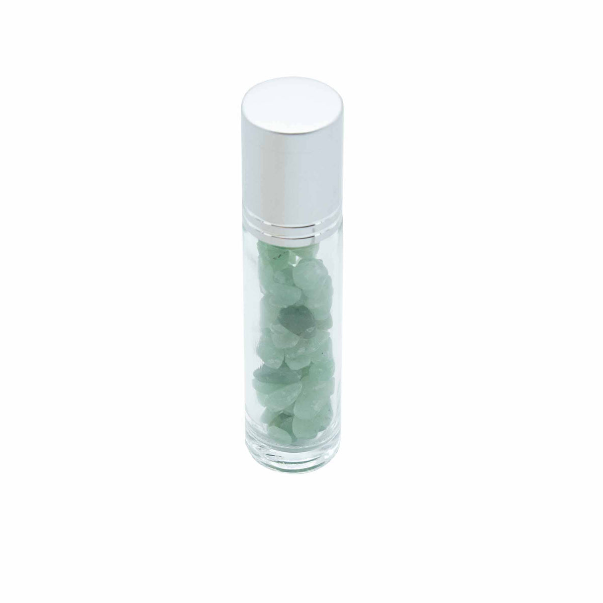 Essential Oil Roller Bottle - Aventurine - Silver Cap
