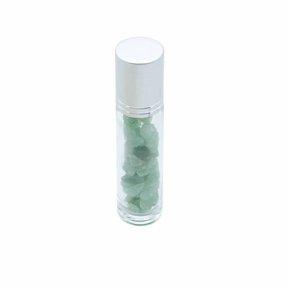 Essential Oil Roller Bottle - Aventurine - Silver Cap